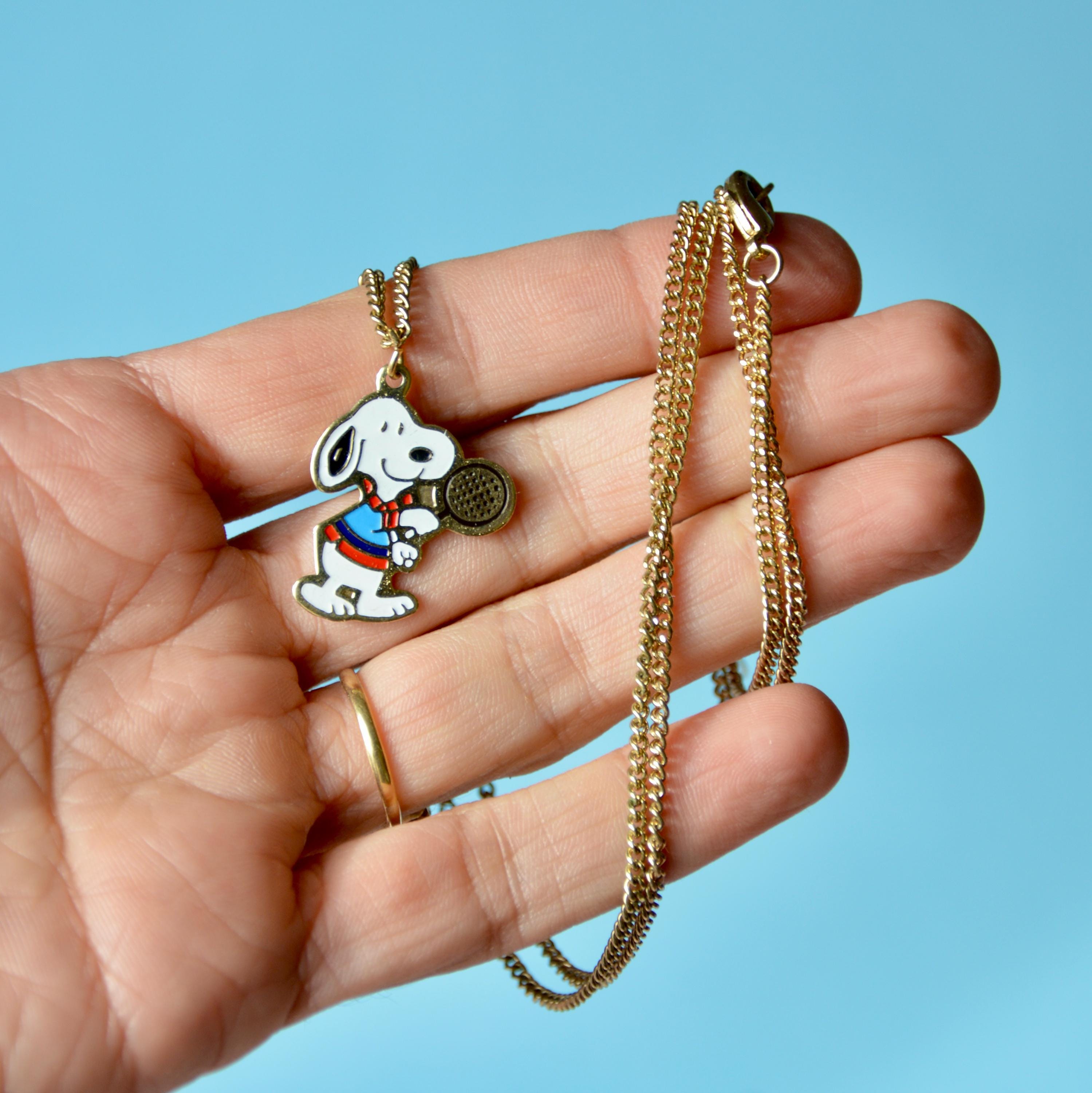 Vintage snoopy necklace - Etsy 日本