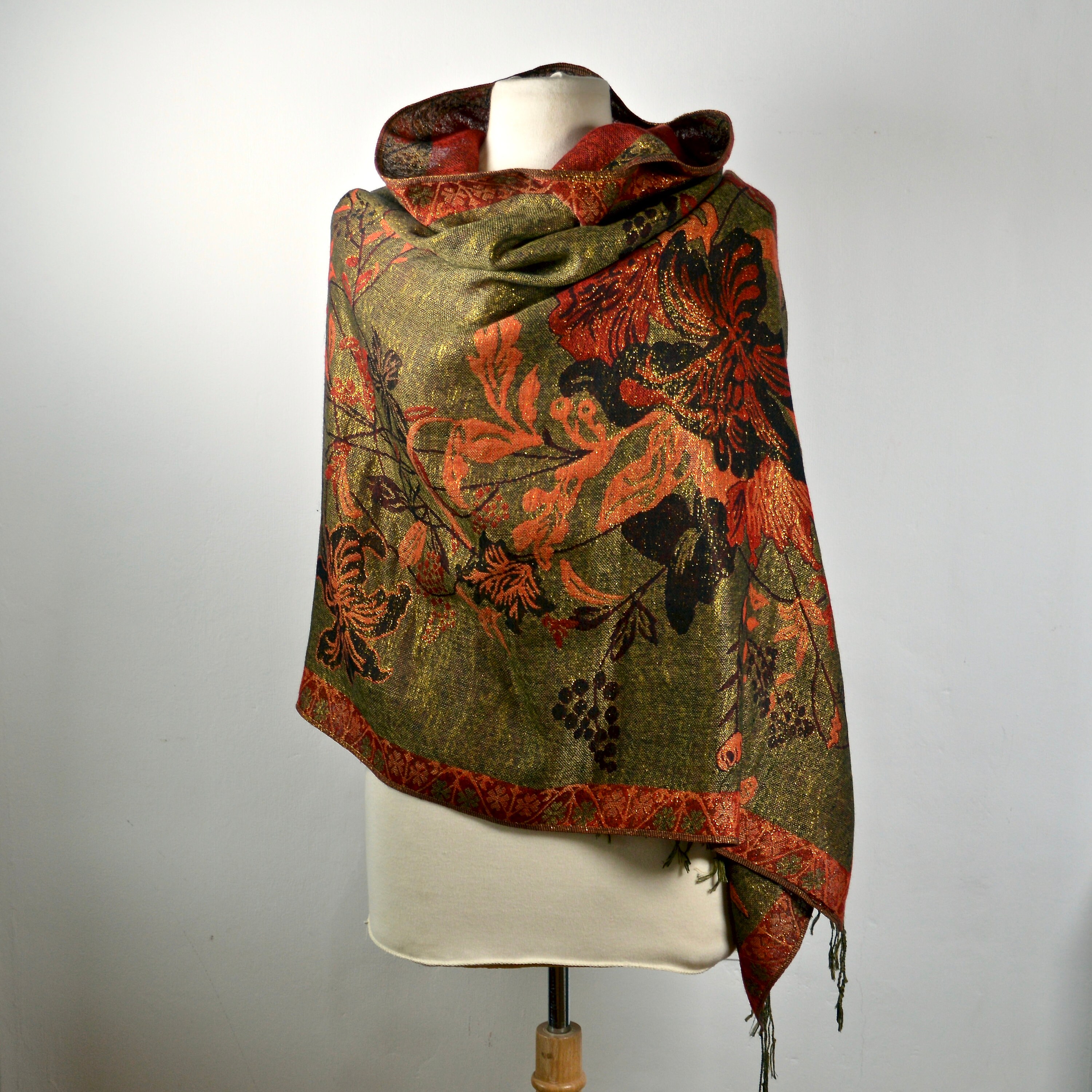 GFM Écharpe Châle Style Pashmina à Motif Paisley Floral (FRL1), L Dès 26,90 € - Sur