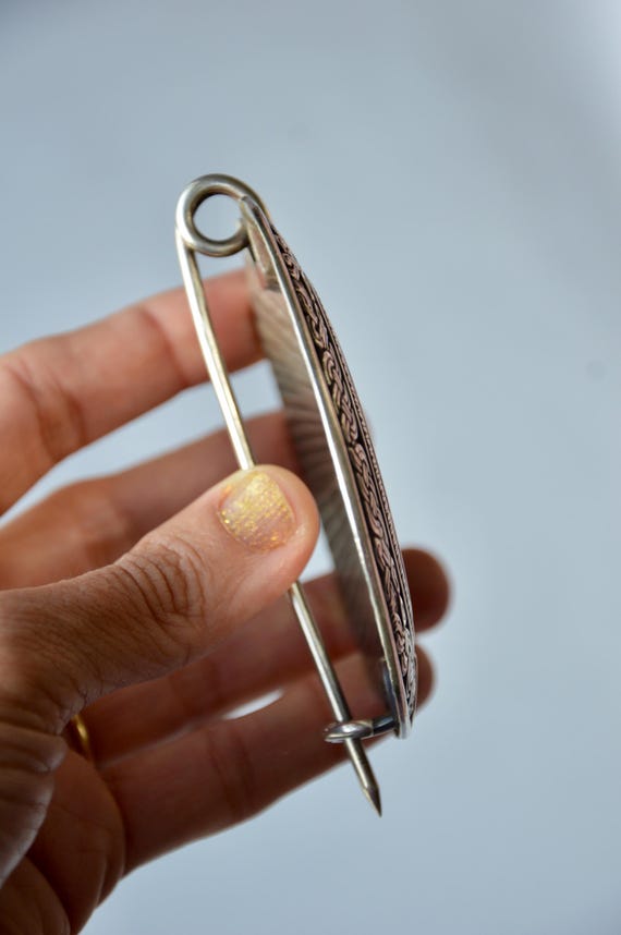 1990s Huge, heavy, SOLID STERLING SILVER, vintage… - image 6