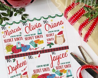 From secret santa labels
