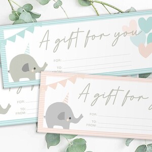 baby gift certificates, Baby shower gift cert, newborn gift cert, printable baby shower, printable gift certificates, instant download
