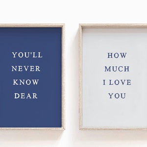 Boy wall art, Nursery quote,  Modern nursery art, Baby boy nursery decor, Nursery quote wall art, blue wall art set of 2, boy room decor