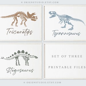 Dinosaur wall art, dinosaur printable, boho dinosaur decor, dino wall art, trex print, Boys wall art, Boys Nursery decor, boys dinosaur room