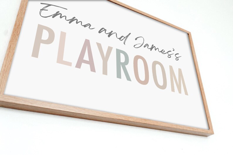 Personalized Playroom Printable Playroom Decor Playroom Name Etsy