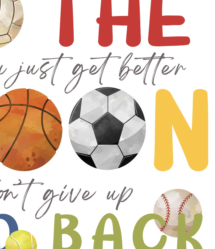 Sports Art Print Sports Wall Art Boys Room Decor Boys Etsy