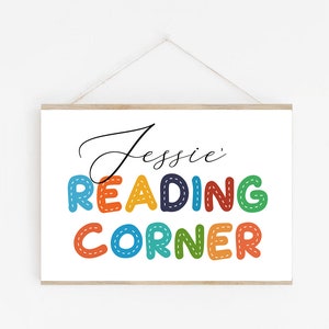 Printable, Personalized Reading Sign, Personalized Wall Art, Reading ...