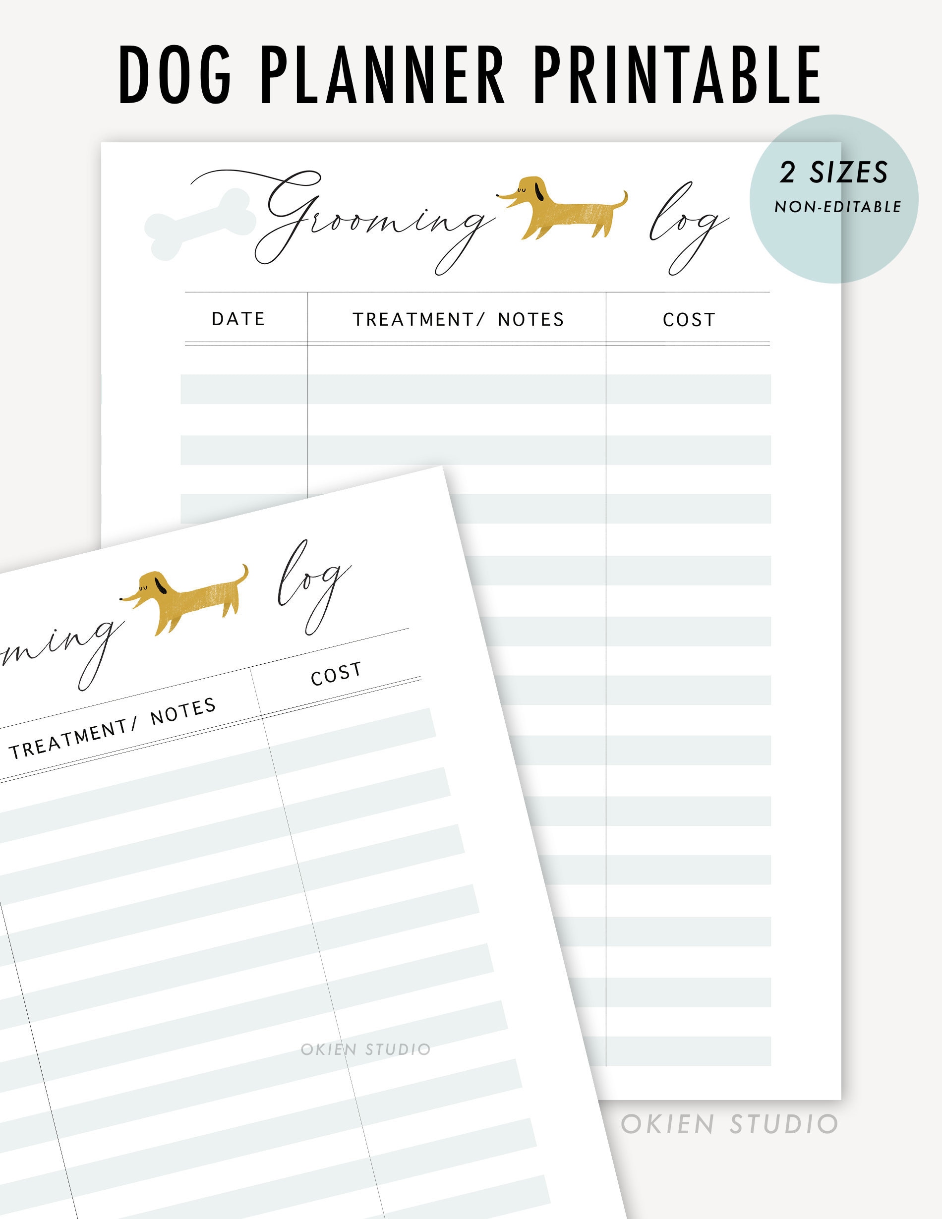 Calendars & Planners Pet Organiser Prints Inserts Pet Planner Printable ...