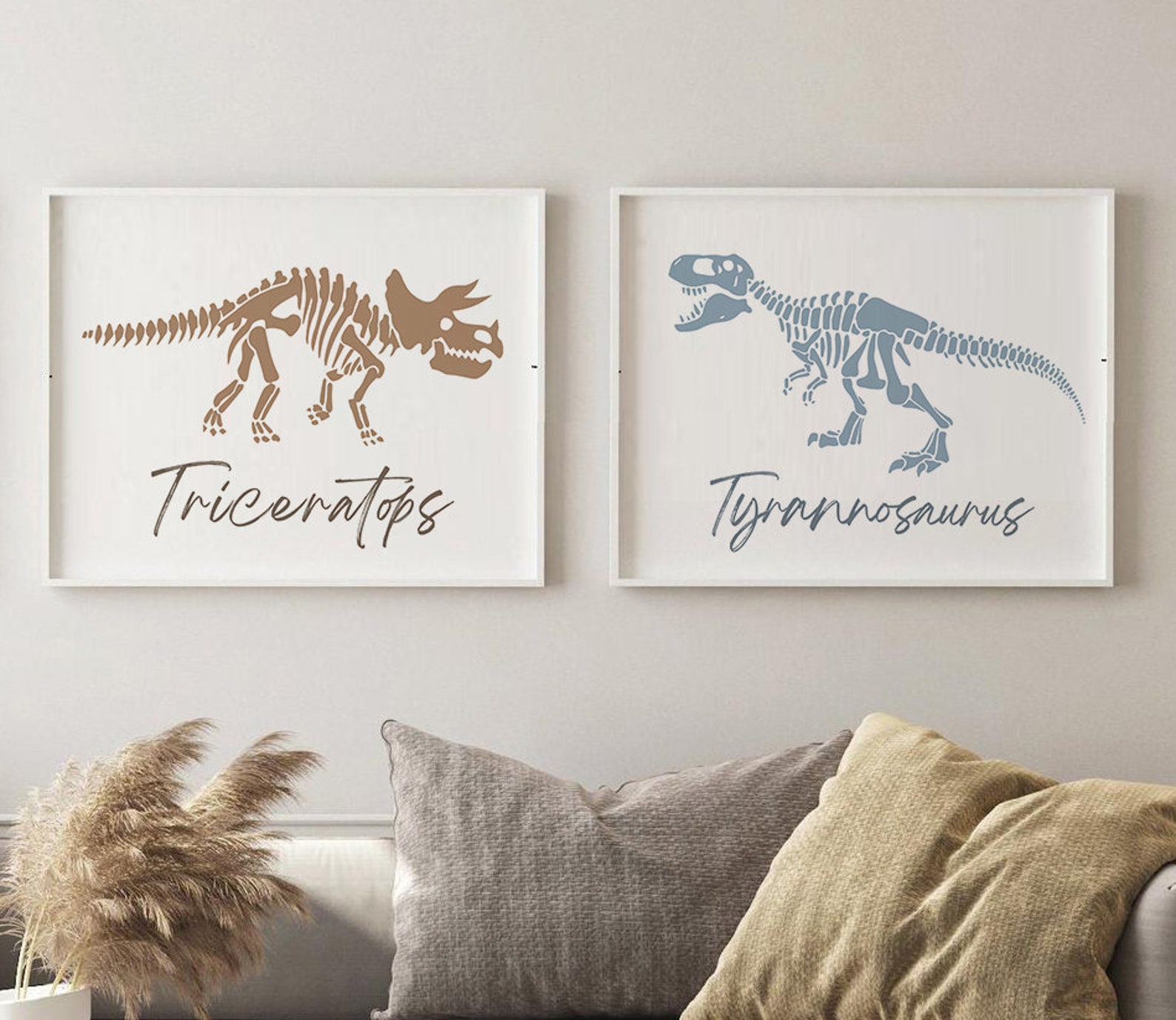 dinosaur-wall-art-dinosaur-printable-boho-dinosaur-decor-etsy