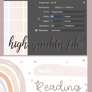 May include: A printable reading log with a rainbow design. The log includes spaces for the name, author, title, and genre of the book. The text "Reading Log" is written in a brown font.