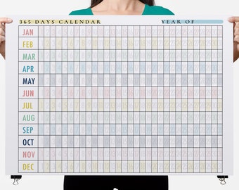 Giant 365-day Wall Calendar: Yearly Habit Tracker (digital