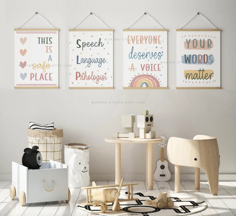 Speech Therapy Office Decor Office Decor Speech Therapy Wall Etsy