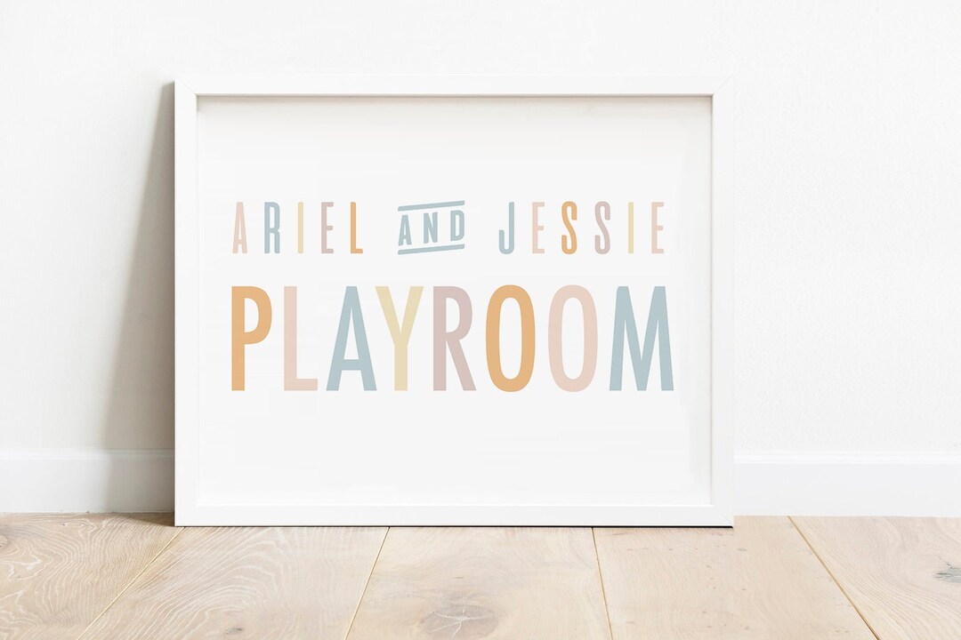 Personalized Playroom Printable, Playroom Decor, Playroom Sign, Kids ...
