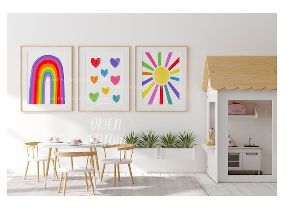 Kids Printables Wall Art Colorful Wall Art Kids Playroom - Etsy