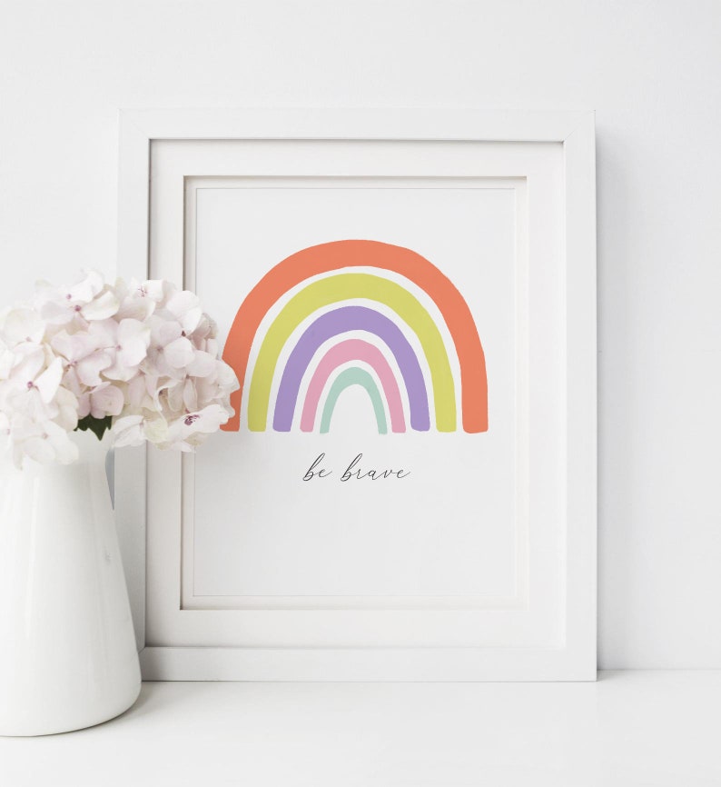 Printable rainbow Rainbow baby rainbow quote printable | Etsy