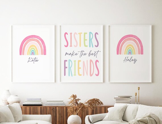 Sister Quote Printable Wall Art Sisters Make The Best Friends Printable ...