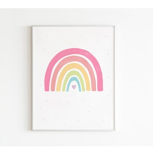 Boho Rainbow Poster, Boho Nursery Decor, Rainbow Wall Art, Nursery Wall ...