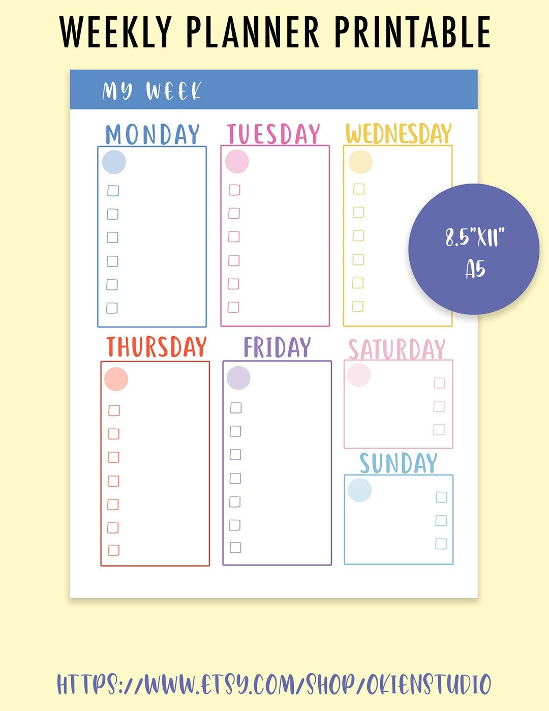 10-colors-weekly-calendar-printable-to-do-list-organizer-kids-schedule-weekly-schedule-for-kid-activities-homeschool-weekly-overview-etsy