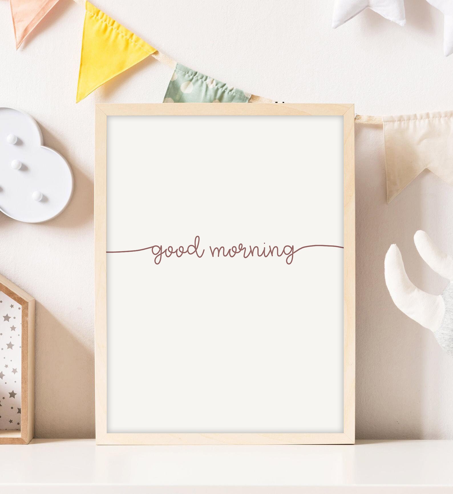 Downloadable Prints Good Morning Good Night Print Heart | Etsy