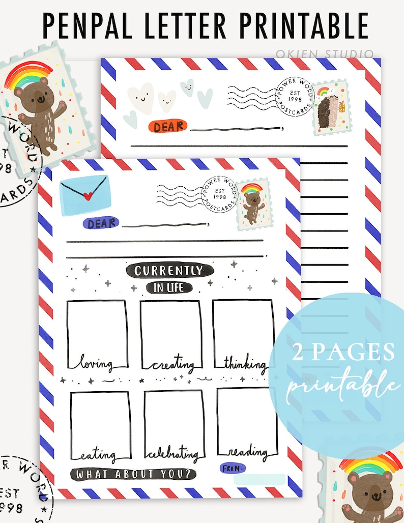 kids-pen-pal-printable-letter-templates-for-kids-letter-etsy