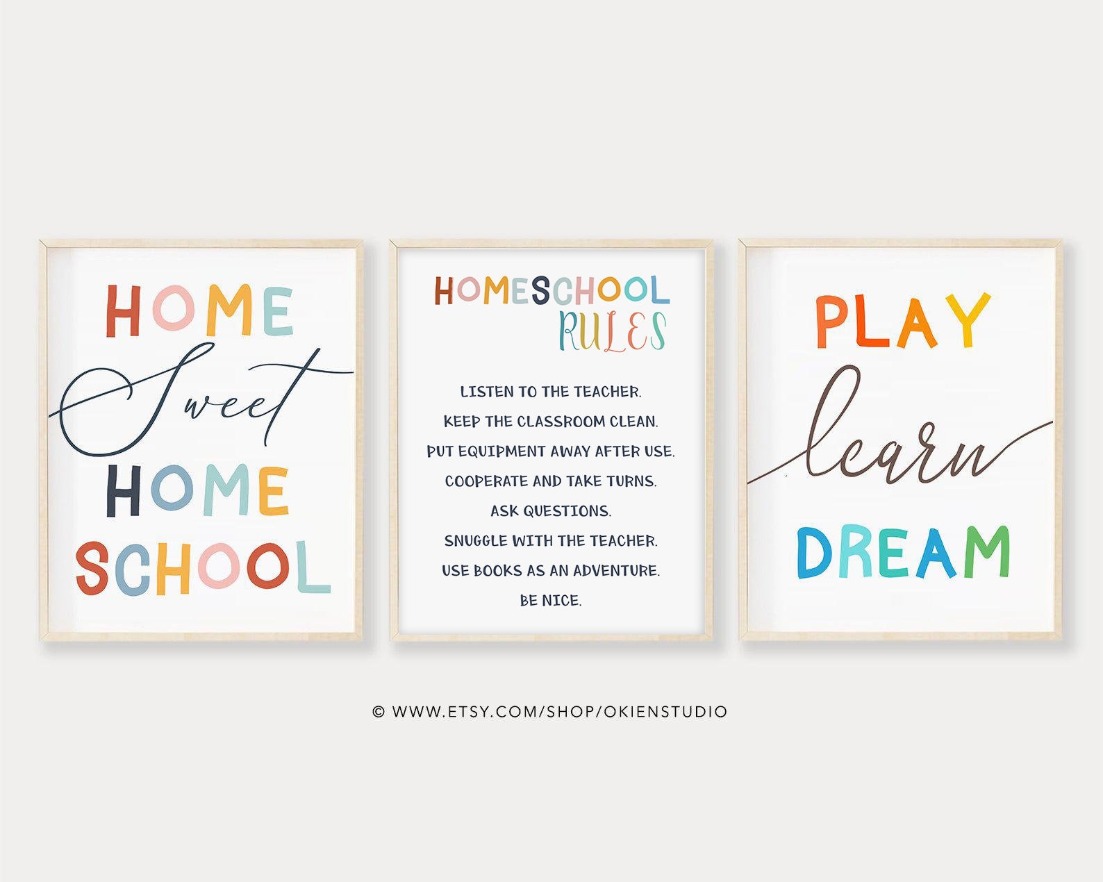 Homeschool Printables Homeschool Decor Home Sweet Home - Etsy