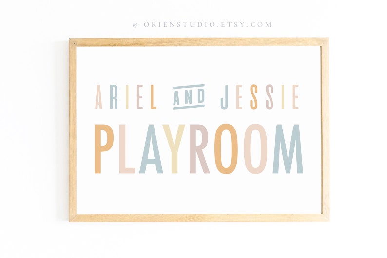 Personalized Playroom Printable Playroom Decor Playroom - Etsy