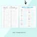 Printable, Simple Water Tracker, Water Insert Printable, Planner ...