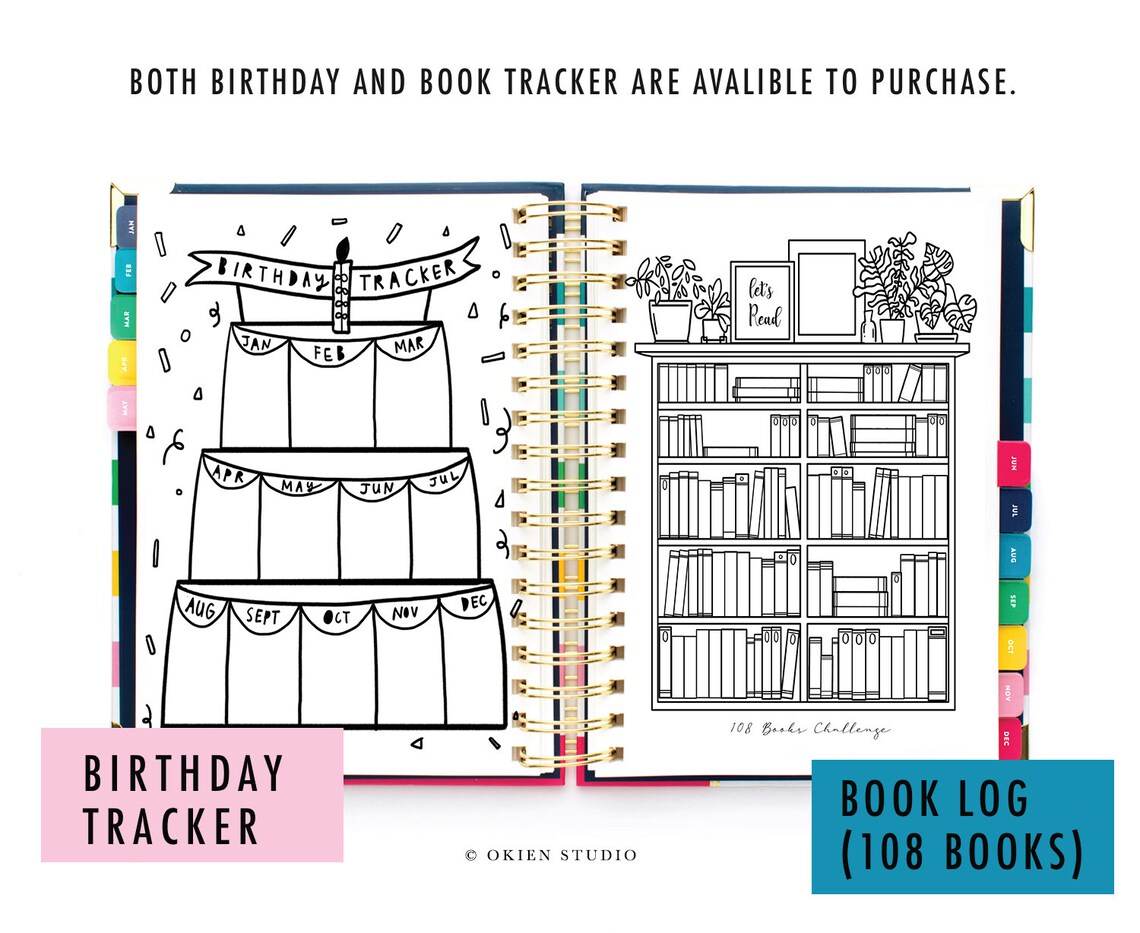 Printable Birthday Tracker Birthday Log Birthday Calendar | Etsy