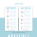 Printable Water Intake Tracker Insert Printable 30 Days - Etsy