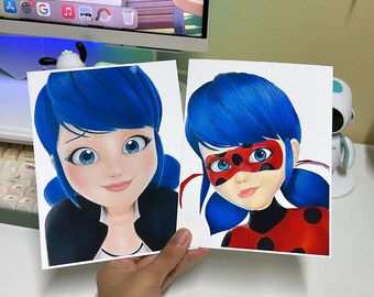 Bug lady and Marinette art print