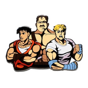 Final Fight Cody Guy Hagger  Hard enamel lapel pin