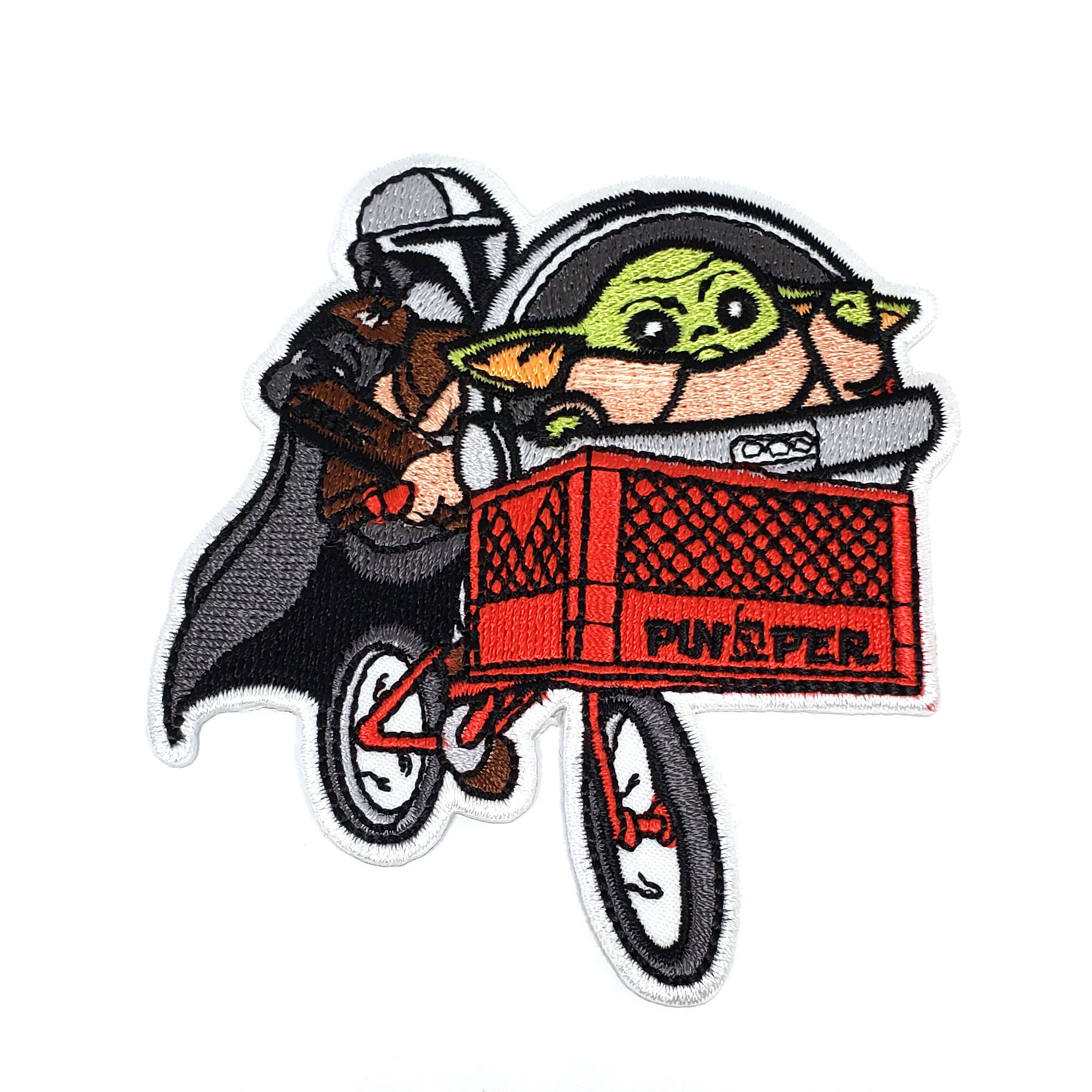 Mando and Child Ride in Sky Enamel Pin | Etsy