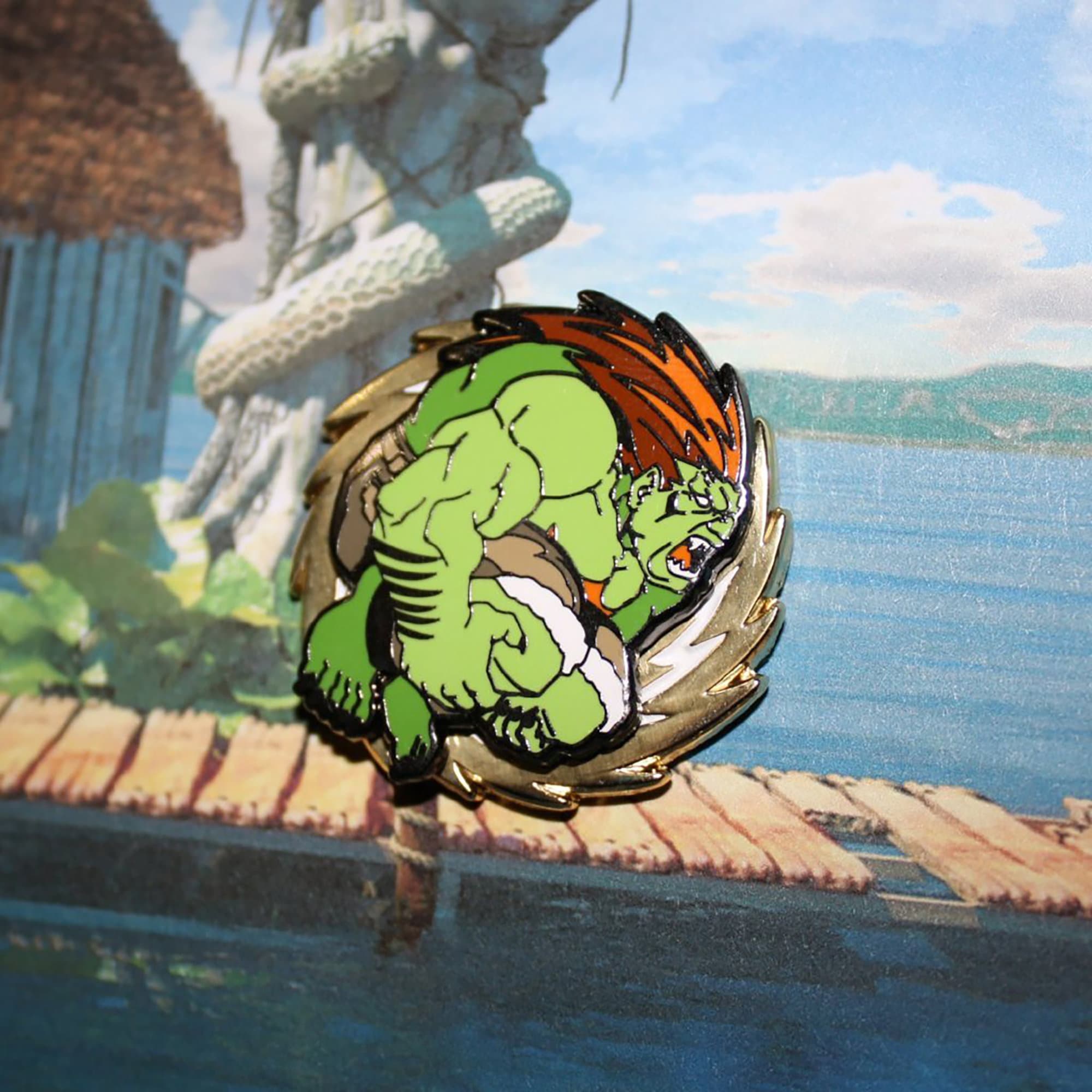 Street Fighter Blanka Augmented Reality Enamel Pin