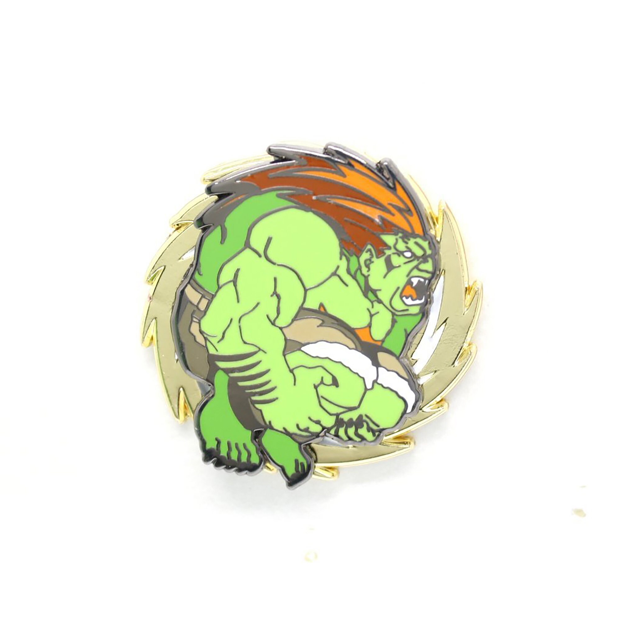 Street Fighter II Blanka Electrified 1.75 Enamel Pin and 