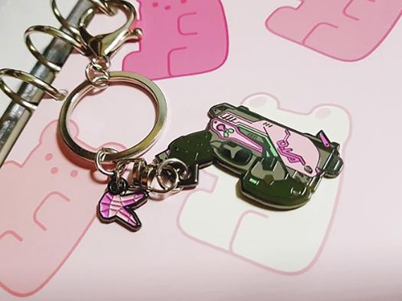 Overwatch D.va Light Gun Keychain - Hard Enamel Metal Pistol - Etsy