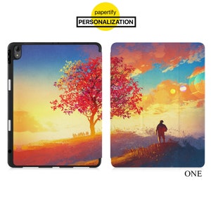 iPad slim lightweight case build-in apple pencil holder soft TPU back cover for iPad Air Pro 13 11 M4 12.9 M4 10.9 10.2 9.7 mini forest