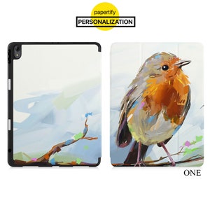 Étui mince et léger pour iPad intégré, porte-crayon pomme, coque arrière en TPU souple pour iPad Air Pro 13 11 M4 12,9 M4 10,9 10,2 9,7 mini bébé animal