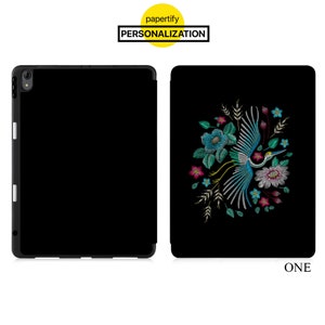 iPad slim lightweight case build-in apple pencil holder soft TPU back cover for iPad 10.9 10.2 9.7 Pro 11 Pro 12.9 mini 6 5 4 embroidery