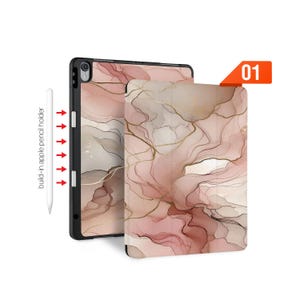 iPad Slim Case Tri-Fold, kabelloses Laden & Apple Pencil Halter - Passend für iPad Pro 13/11 M4, Air M2, Mini, 12.9, 10.9, 10.2, 9.7