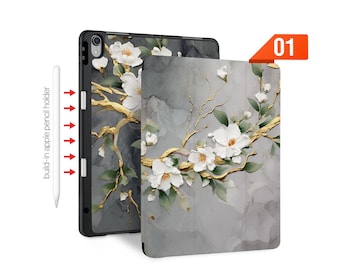 iPad Slim Case Tri-Fold Wireless Charging & Apple Pencil Holder - Fits iPad Pro 13/11 M4, Air M2, Mini, 12.9, 10.9, 10.2, 9.7
