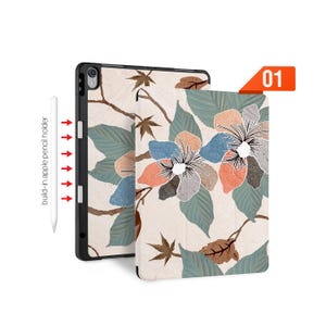 iPad Slim Case Tri-Fold, kabelloses Laden & Apple Pencil Halter - Passend für iPad Pro 13/11 M4, Air M2, Mini, 12.9, 10.9, 10.2, 9.7