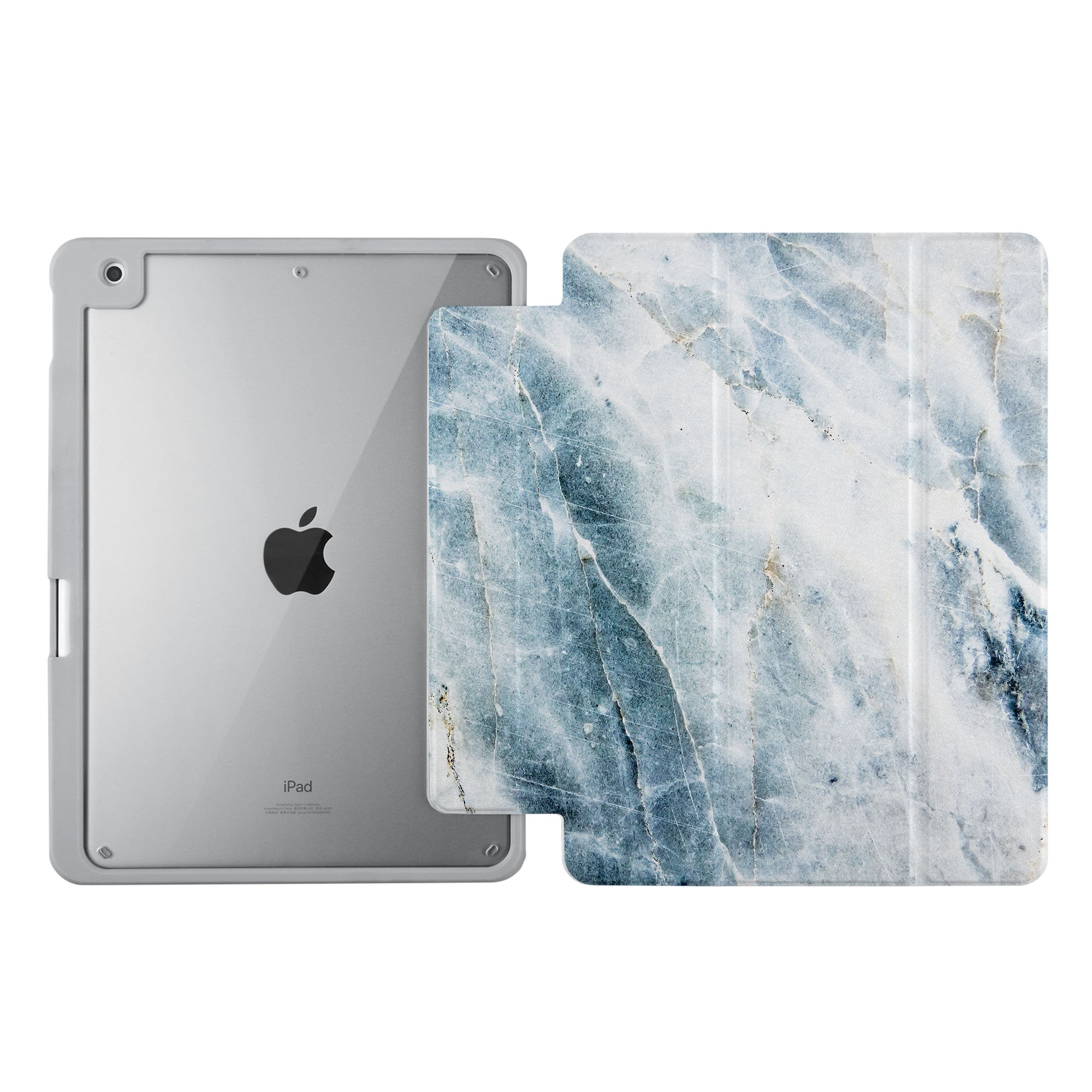 iPad Air 13 M4 2026/ M3 2025 Slim Folio Case with Clear Back | Blue