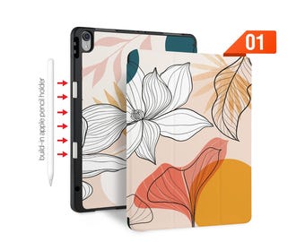 iPad Slim Case Tri-Fold Wireless Charging & Apple Pencil Holder - Fits iPad Pro 13/11 M4, Air M2, Mini, 12.9, 10.9, 10.2, 9.7