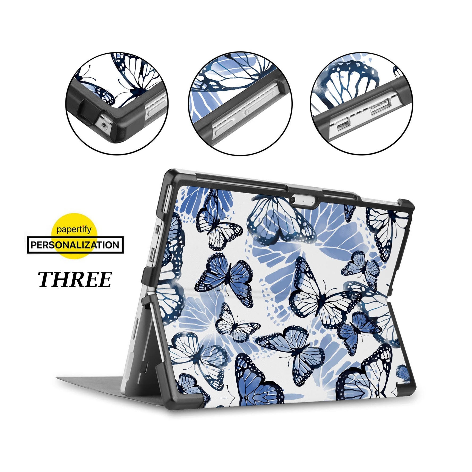 SATURCASE Custodia In Pelle PU Per Microsoft Surface Go 1, 2, 3 E 4, Flip Folio Con Supporto, Ultra Leggera, Con Fessura Per Penna, Tastiera Non Inclusa