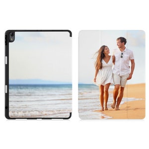 Étui pour iPad personnalisé avec vos propres images Étui mince avec porte-crayon pomme Coque arrière en TPU souple pour iPad 10,9 9,7 10,2 10,9 Pro 11 12,9 mini 6 image 2