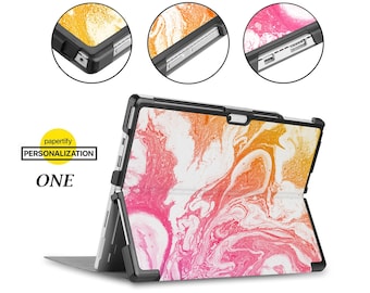 Étui pour tablette Surface pour Microsoft surface go 3 2 1 surface pro x surface pro 8 7 6 5 étui avec support folio compatible avec la peinture à l'huile