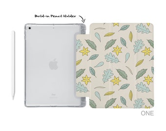 iPad  soft TPU clear back smart cover with build-in apple pencil holder for 2023 Pro 11 Pro 12.9 mini 6 5 air 10.9 iPad 10.9 10.2 9.7