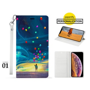 Personalisierte Foto Leder Brieftasche Fall für iPhone 15 14 Pro Max 15 14 Pro 15 14 Plus iPhone 13 Pro Max 13 Mini iPhone 12 11 Xr Fantasy