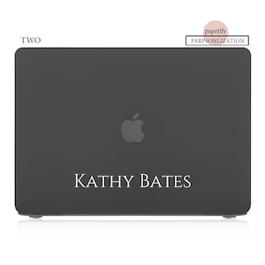 Personalized MacBook Hardshell Matte Case for  pro 16 15 14 13 m1 2022 m2  air 13 Add Your Name or Initials Modern Signature