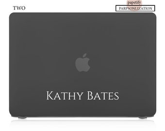 Funda personalizada MacBook Hardshell Mate para pro 16 15 14 13 m1 2022 m2 air 13 Añade tu nombre o iniciales Firma moderna