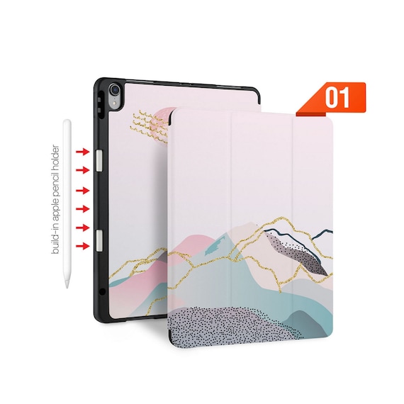 IPad Slim Lightweight Case Build-in Apple Pencil Holder Soft TPU 